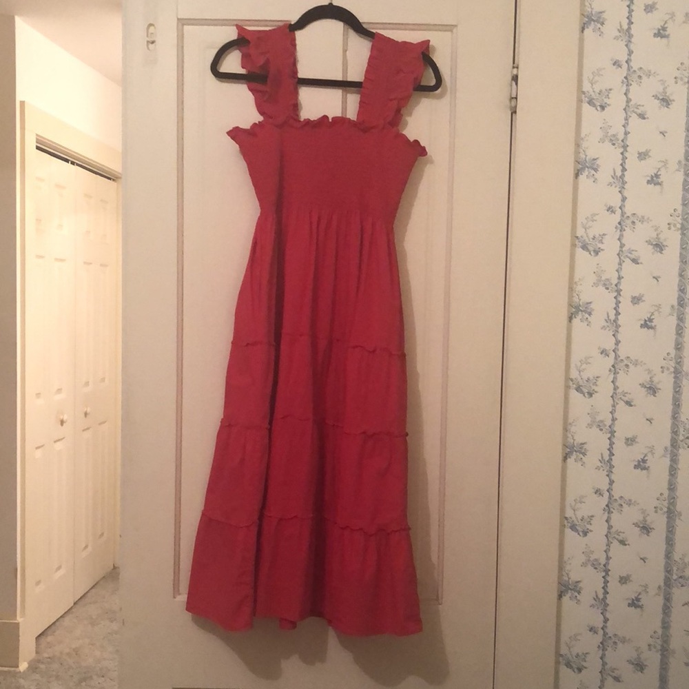 Hill House Home Ellie Nap Dress, Medium, Raspberry Red